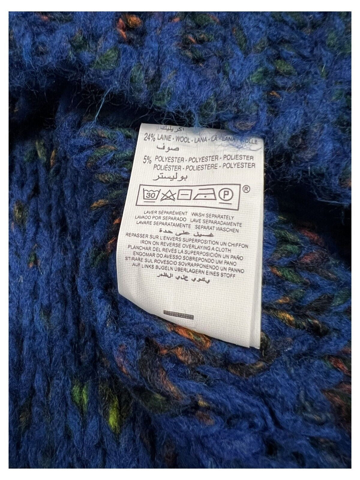 LA FEE MARABOUTEE maglia donna lana bouclè multicolor FE-PU-CLONE MADE IN ITALY