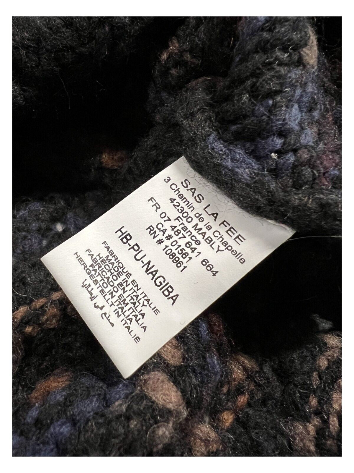 HUMILITY 1949 maglia donna girocollo traforata con inserti color MADE IN ITALY HB-PU-NAGIBA