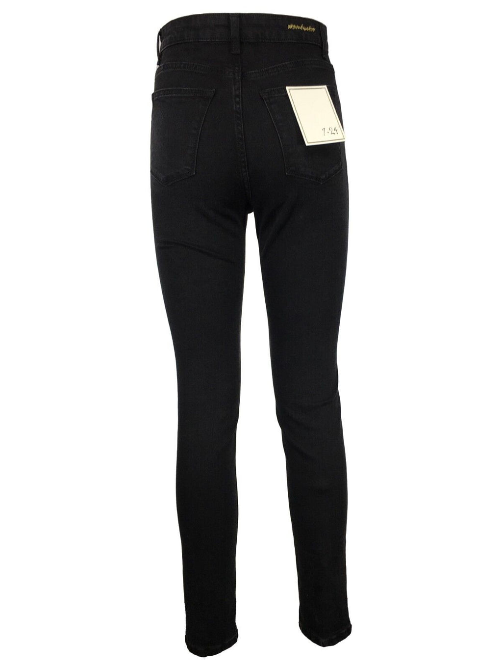 7.24 jeans donna nero LAILA BLACK 98% cotone 2% elastan MADE IN ITALY