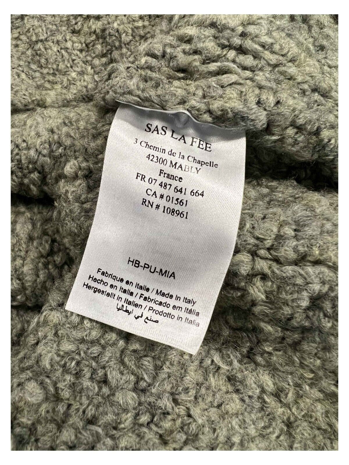 HUMILITY 1949 maglia donna bouclè lana HN-PU-MIA MADE IN ITALY