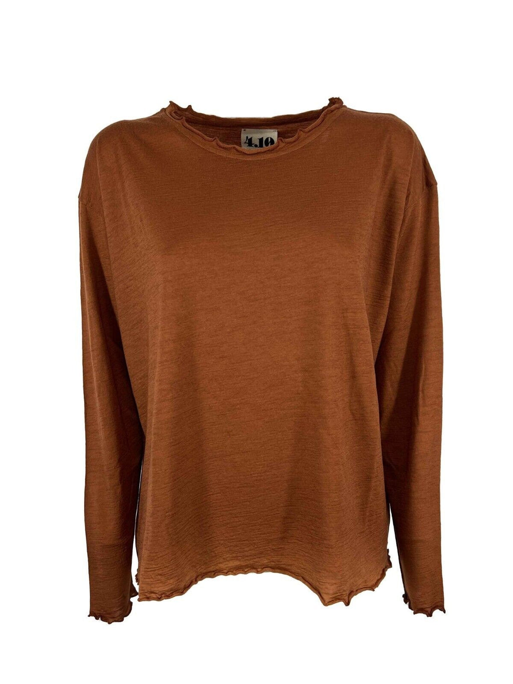 4.10 by BottegaChilometriZero maglia donna lana leggera DD22638 100% lana MADE IN ITALY