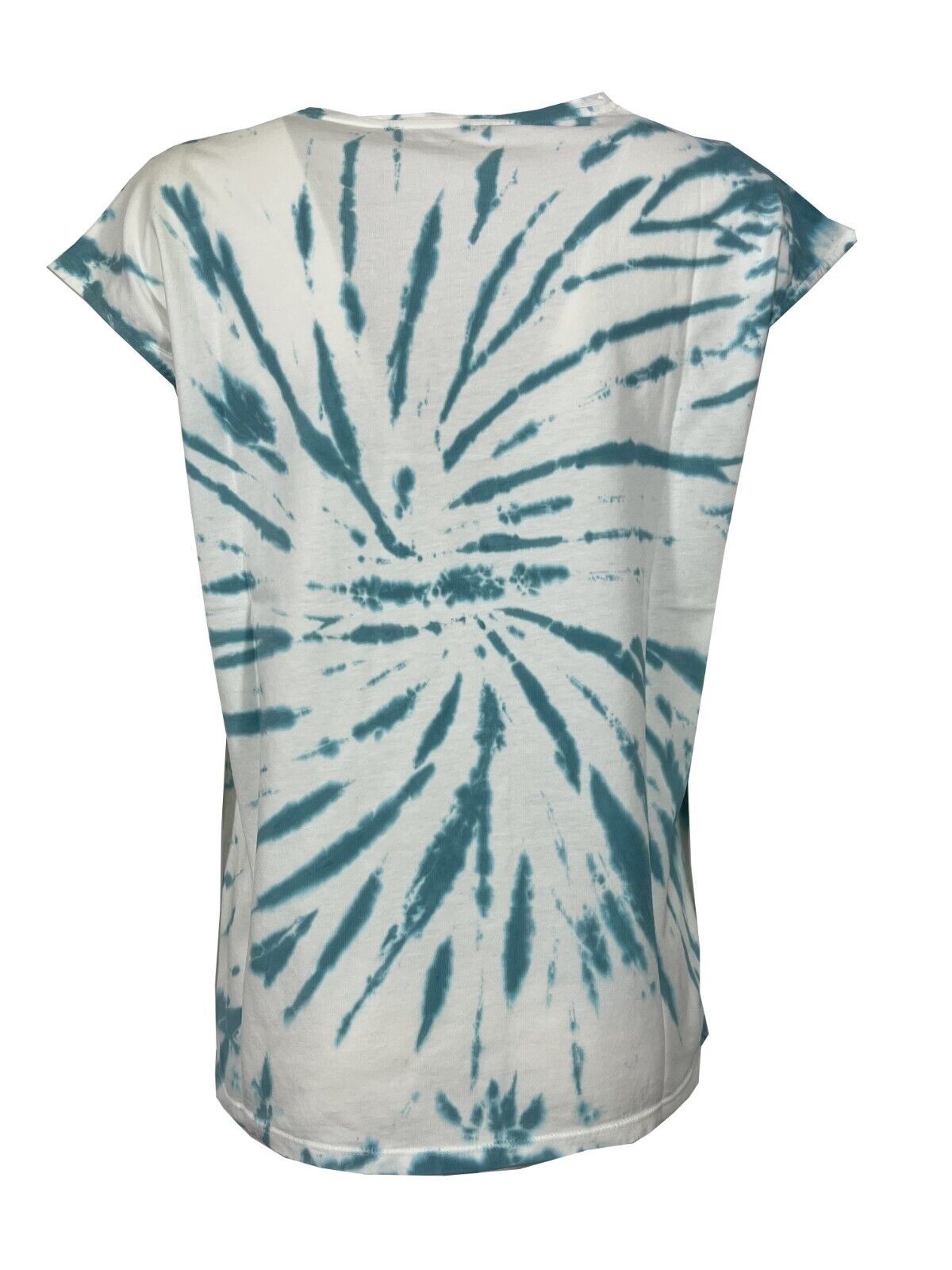 LA FEE MARABOUTEE t-shirt donna bianca stampa tye-dye FF-TS-PETIRI-L 100% cotone Made in PORTUGAL