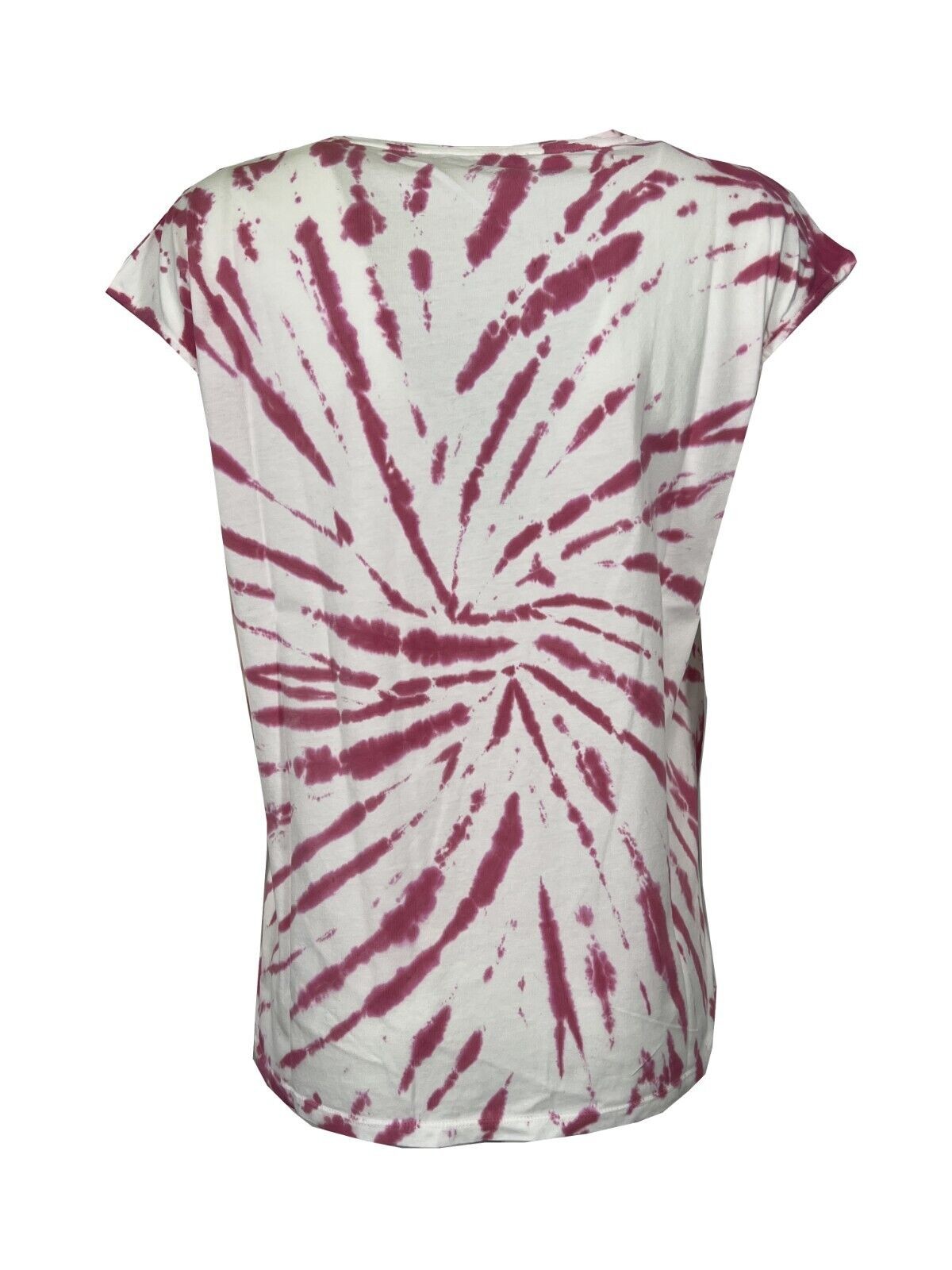 LA FEE MARABOUTEE t-shirt donna bianca stampa tye-dye FF-TS-PETIRI-L 100% cotone Made in PORTUGAL