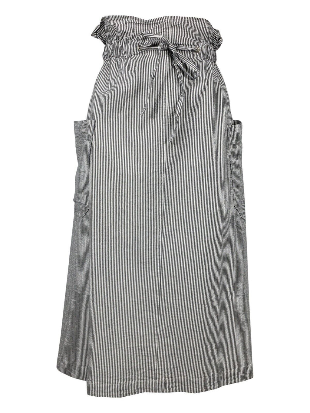 4.10 by BottegaChilometriZero gonna donna righe bianco/nero svasata DD20160 RIGATO MADE IN ITALY