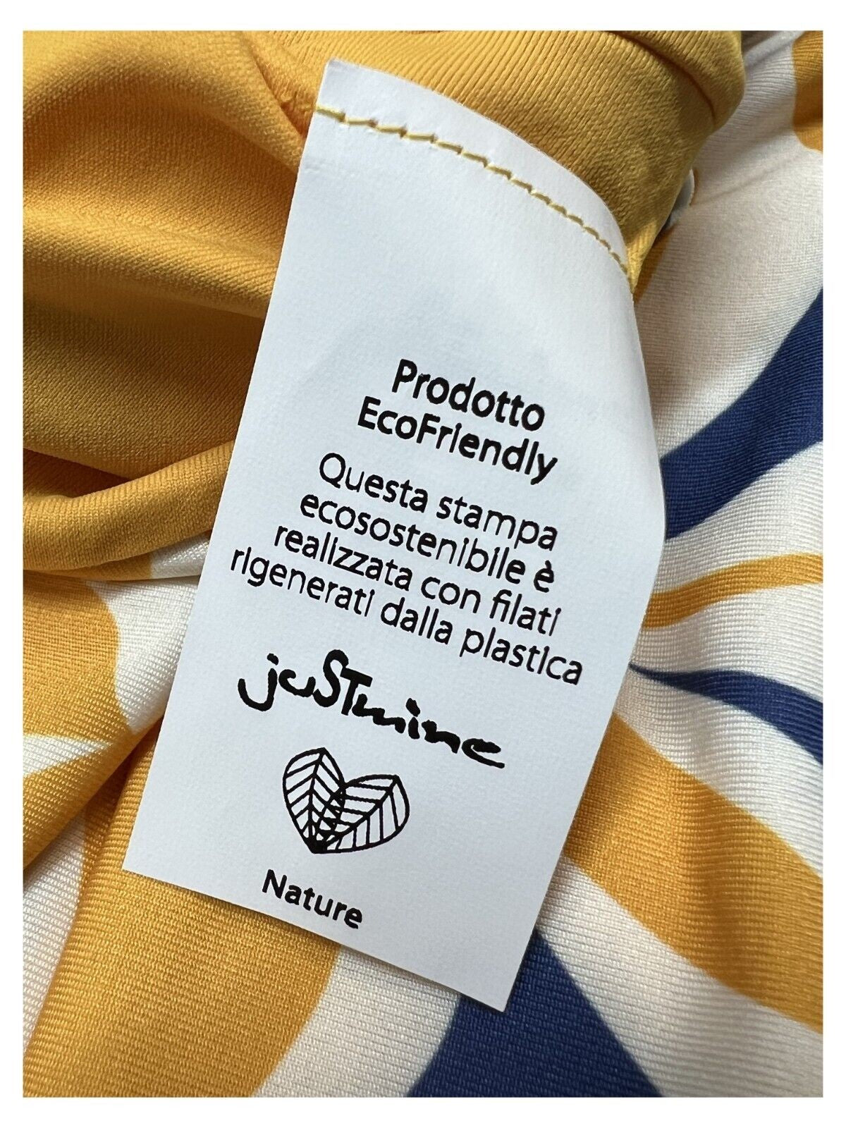 FEELING by JUSTIME costume donna intero double-face blu/giallo/panna A706 6025 MADE IN ITALY