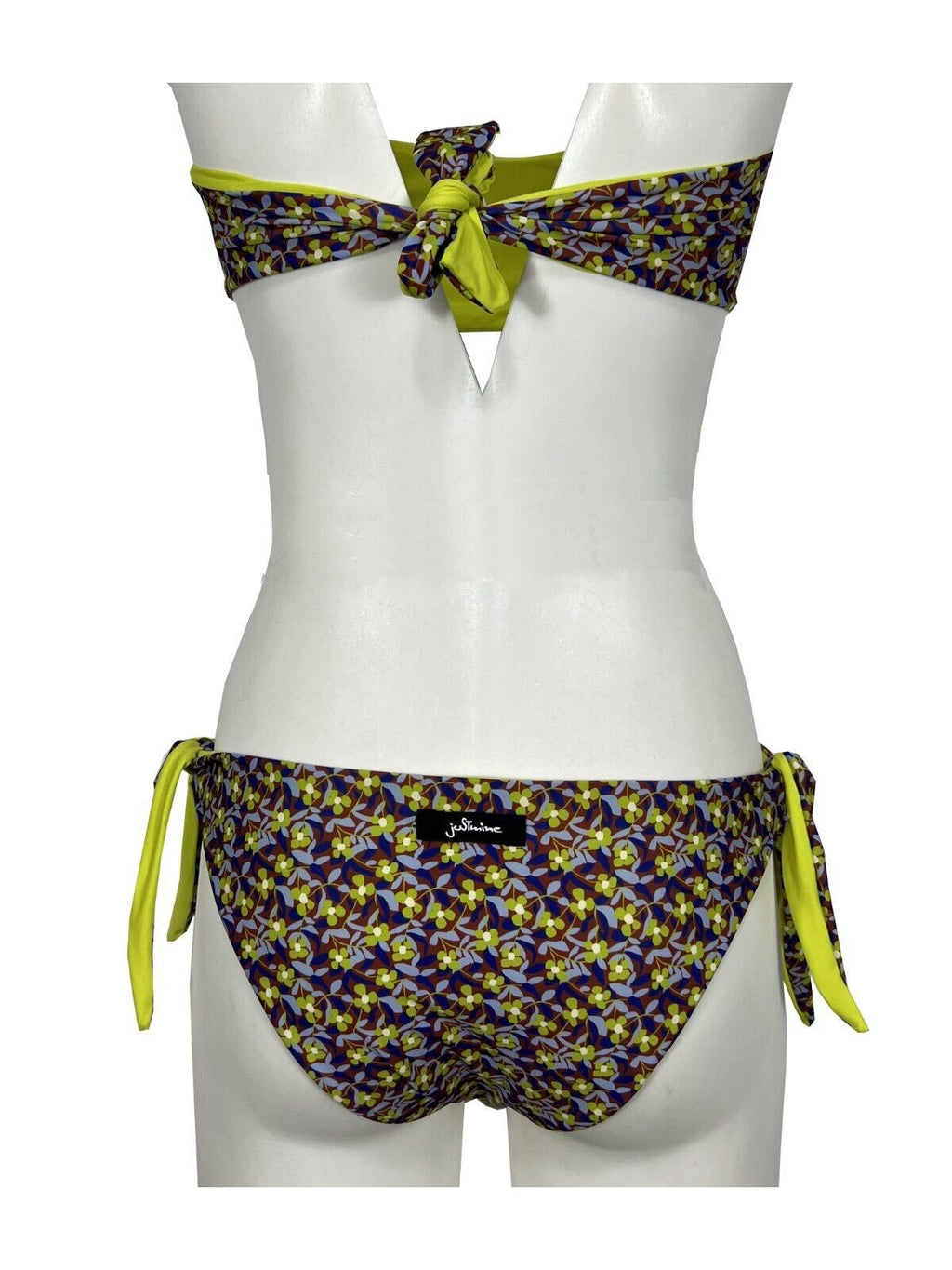JUSTMINE bikini donna double-face fantasia purple/rust/lime B2770 8028 MADE IN ITALY