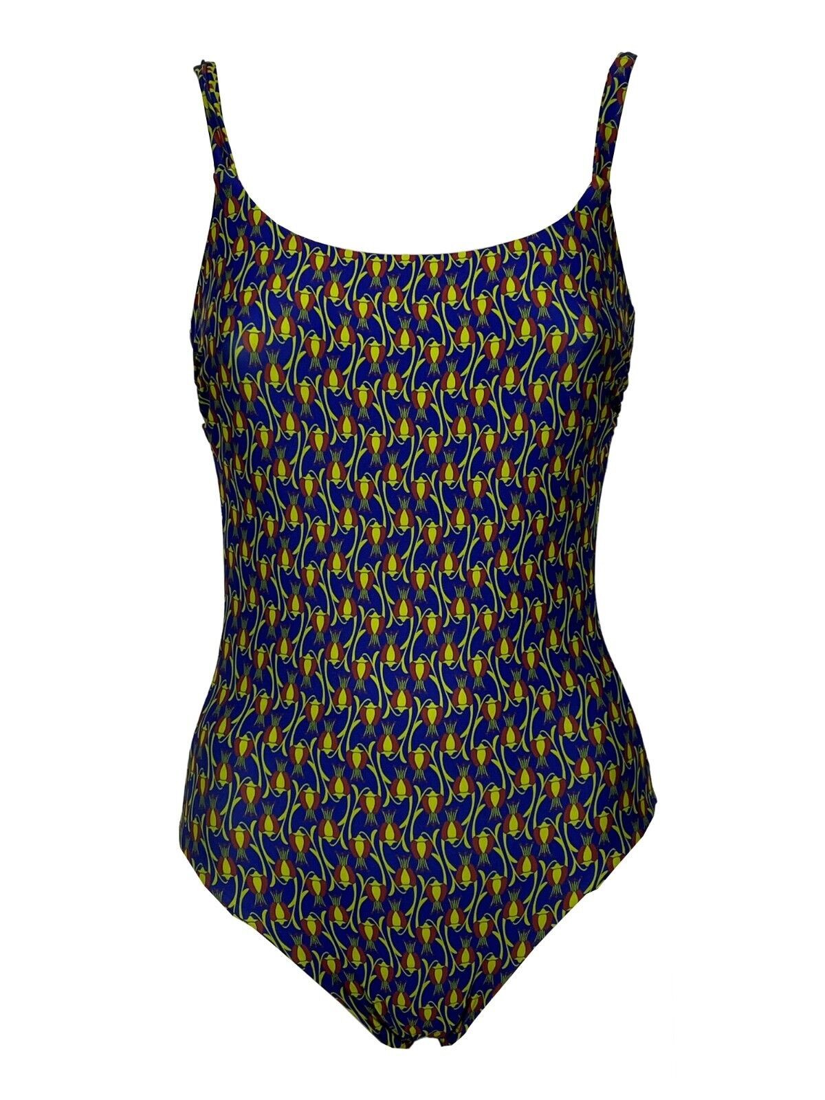 JUSTMINE costume donna intero double-face fantasia purple/rust/lime A706J 8027 MADE IN ITALY