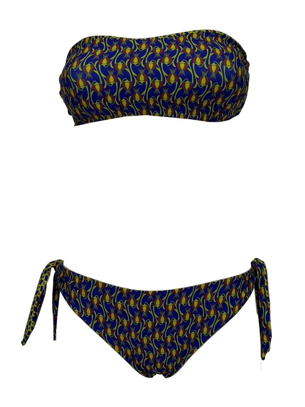 JUSTMINE bikini donna double-face fantasia purple/rust/lime B2770 8027 MADE IN ITALY