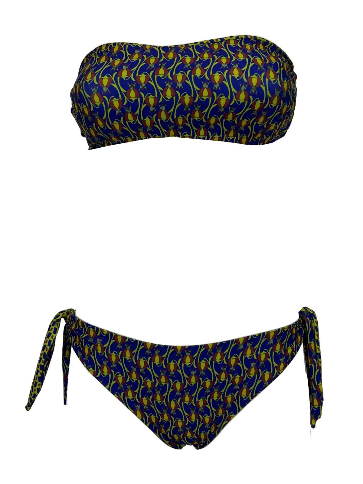 JUSTMINE bikini donna double-face fantasia purple/rust/lime B2770 8027 MADE IN ITALY