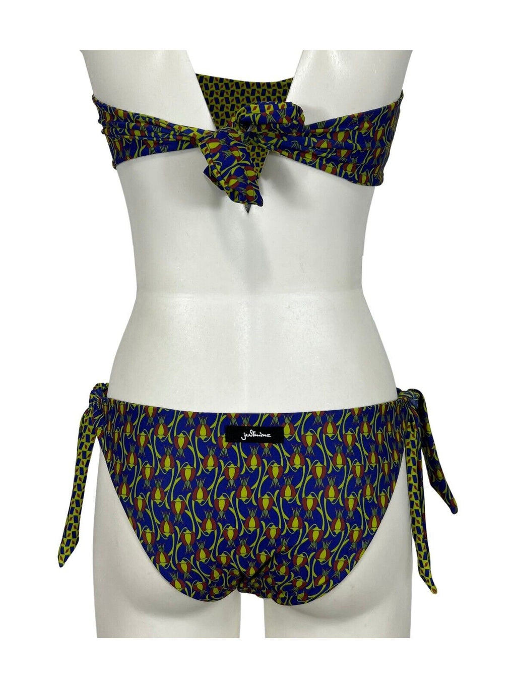 JUSTMINE bikini donna double-face fantasia purple/rust/lime B2770 8027 MADE IN ITALY