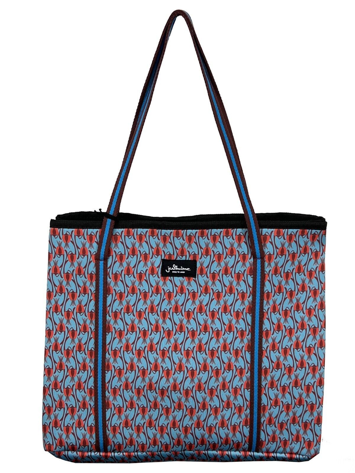 JUSTMINE borsa donna stampata  K108  8027 SHOPPER MADE IN ITALY