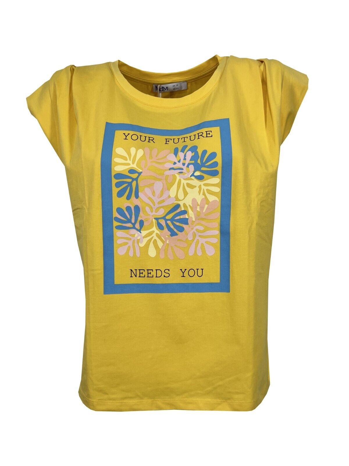 Md’M t-shirt donna con stampa 6.42171.10 95% cotone 5% elastan  MADE IN PORTUGAL