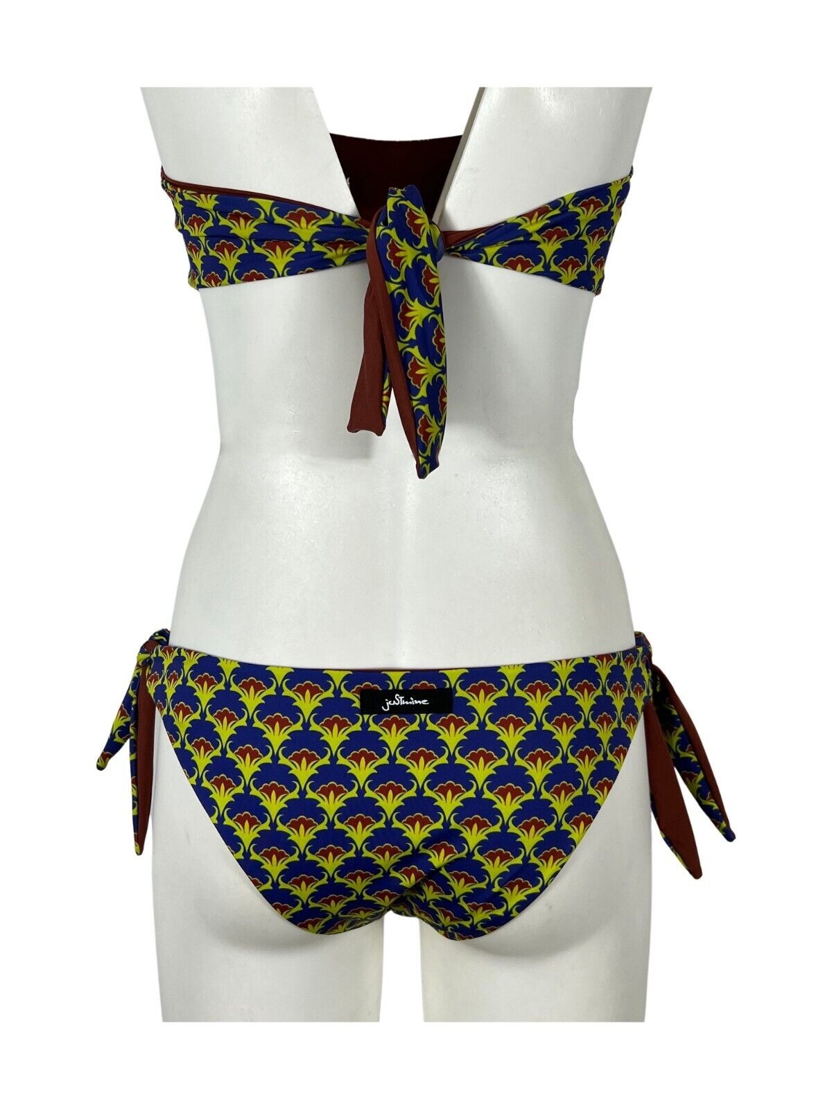 JUSTMINE bikini donna fascia foderata double-face fantasia B2770 8026 MADE IN ITALY