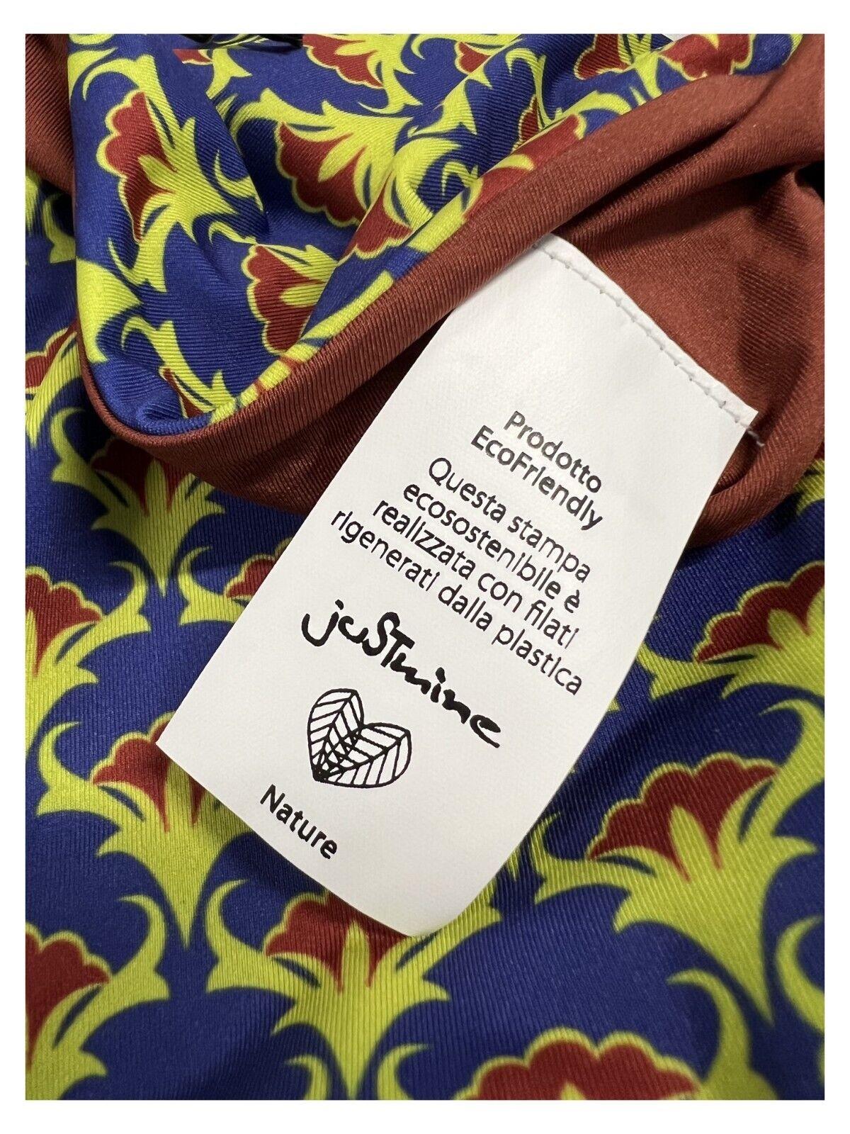 JUSTMINE bikini donna fascia foderata double-face fantasia B2770 8026 MADE IN ITALY