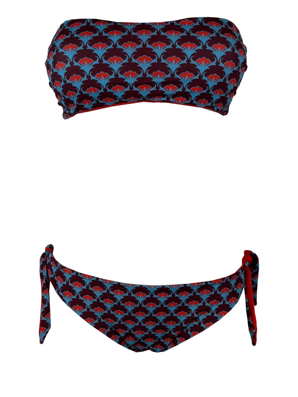 JUSTMINE bikini donna fascia foderata double-face fantasia B2770 8026 MADE IN ITALY