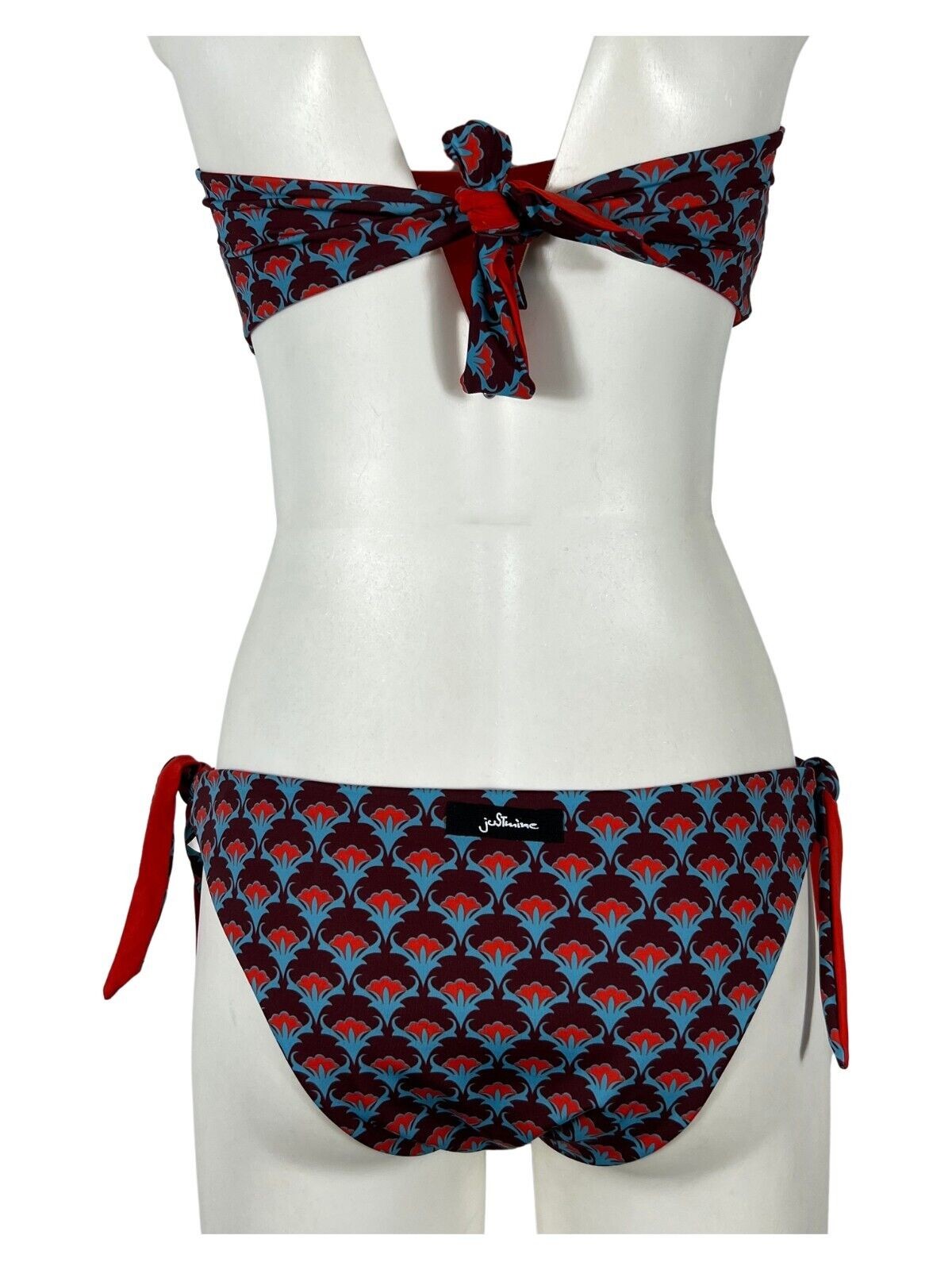 JUSTMINE bikini donna fascia foderata double-face fantasia B2770 8026 MADE IN ITALY