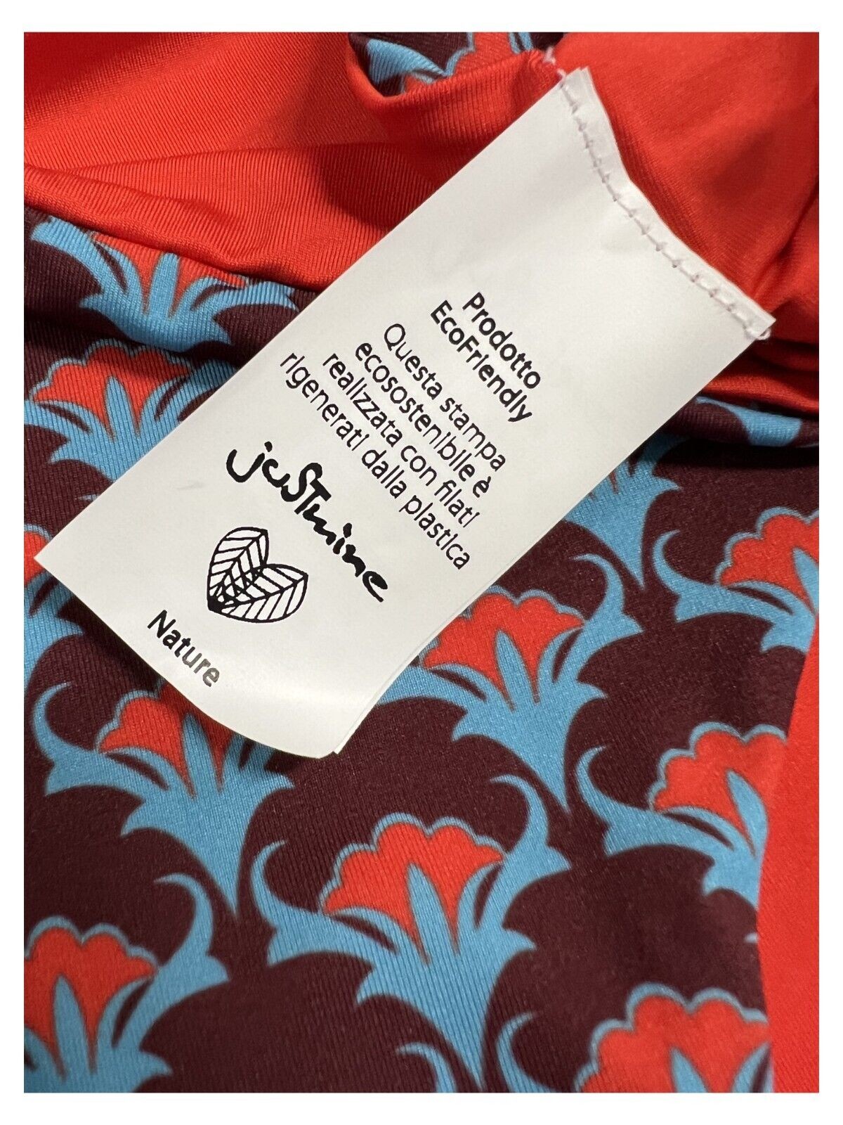 JUSTMINE bikini donna fascia foderata double-face fantasia B2770 8026 MADE IN ITALY