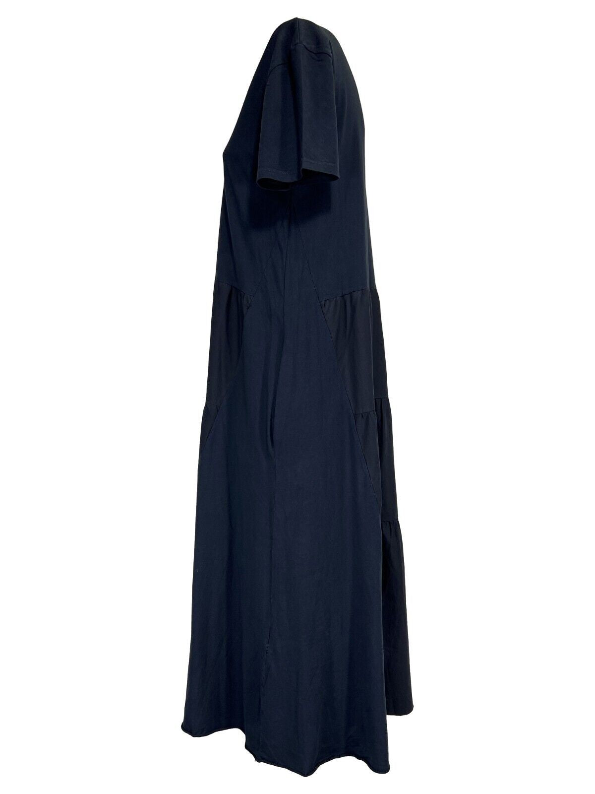 HUMILITY 1949 abito donna lungo con balze jersey+cotone HD-RO-RAINA MADE IN ITALY