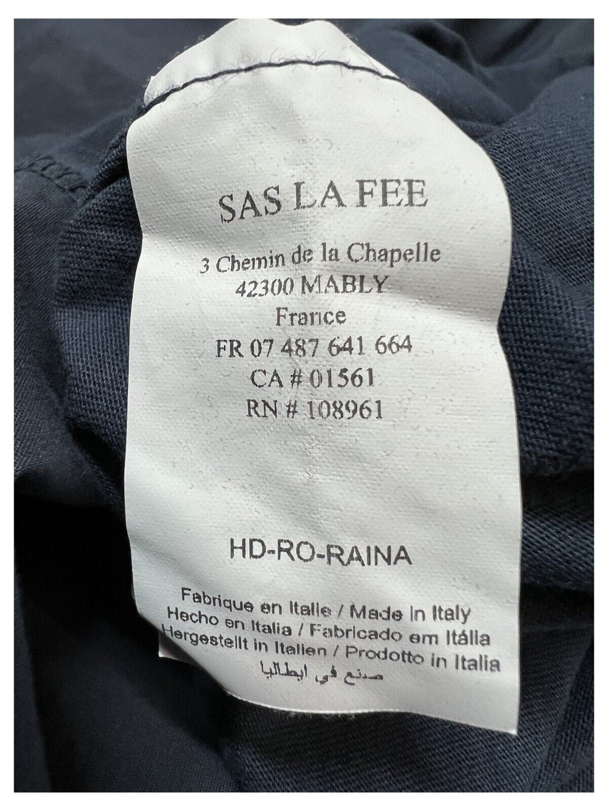 HUMILITY 1949 abito donna lungo con balze jersey+cotone HD-RO-RAINA MADE IN ITALY