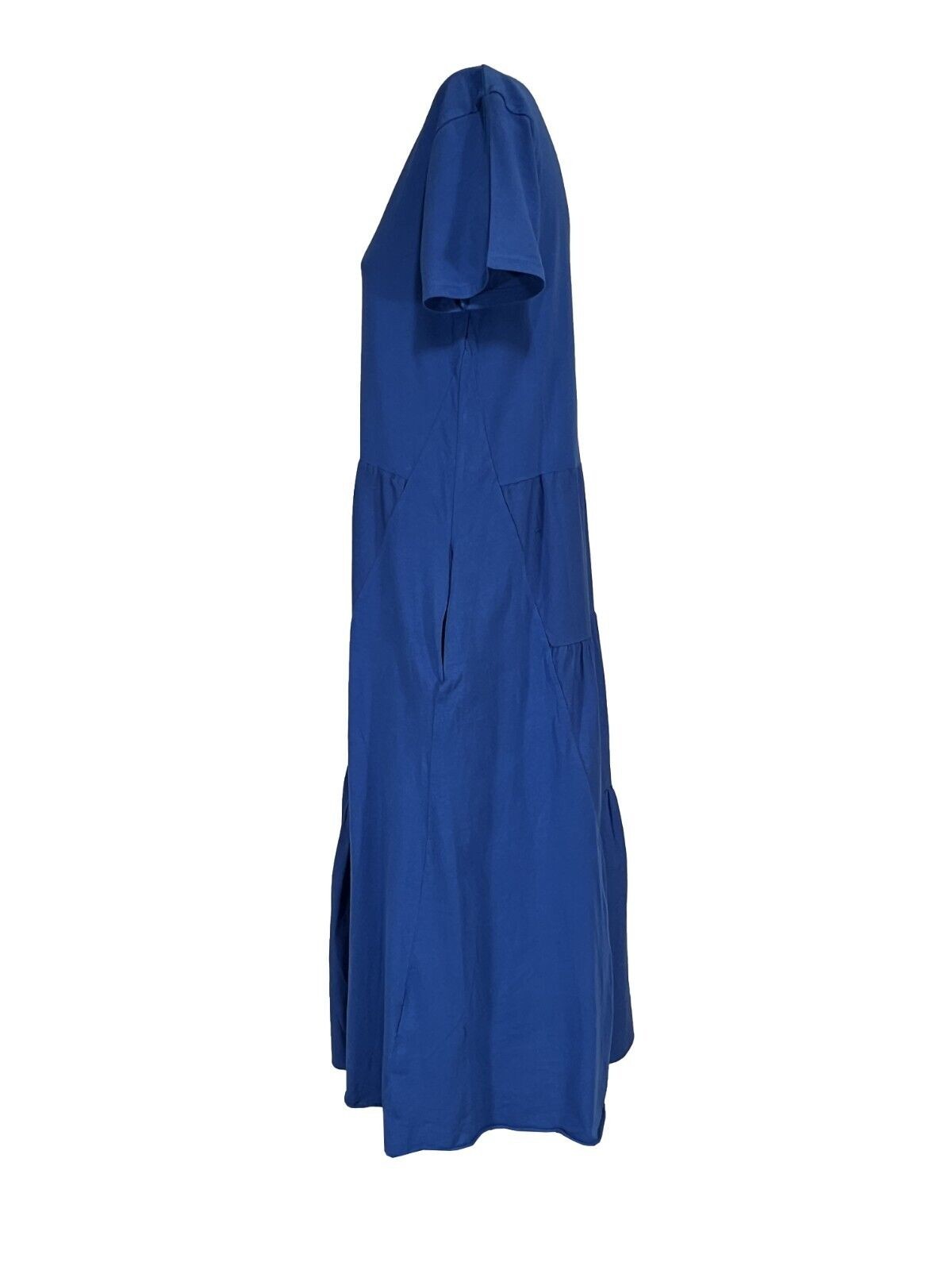 HUMILITY 1949 abito donna lungo con balze jersey+cotone HD-RO-RAINA MADE IN ITALY