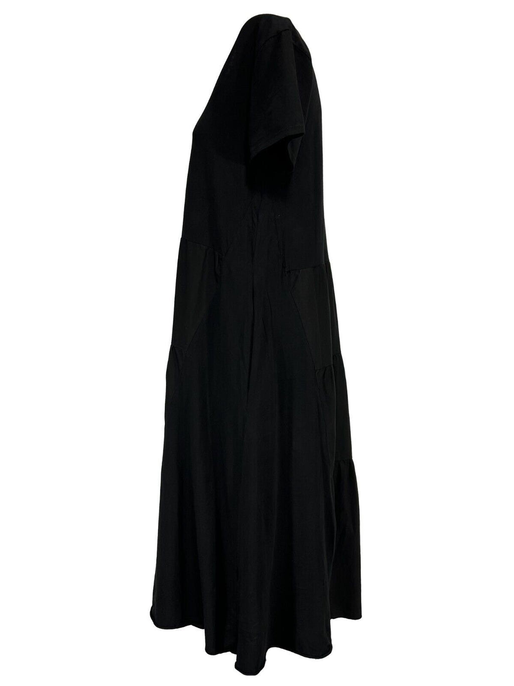 HUMILITY 1949 abito donna lungo con balze jersey+cotone HD-RO-RAINA MADE IN ITALY