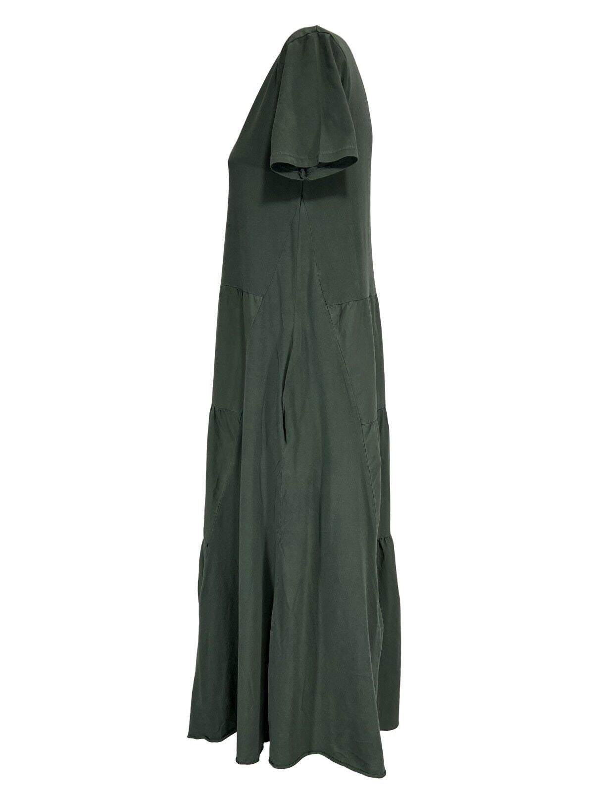 HUMILITY 1949 abito donna lungo con balze jersey+cotone HD-RO-RAINA MADE IN ITALY