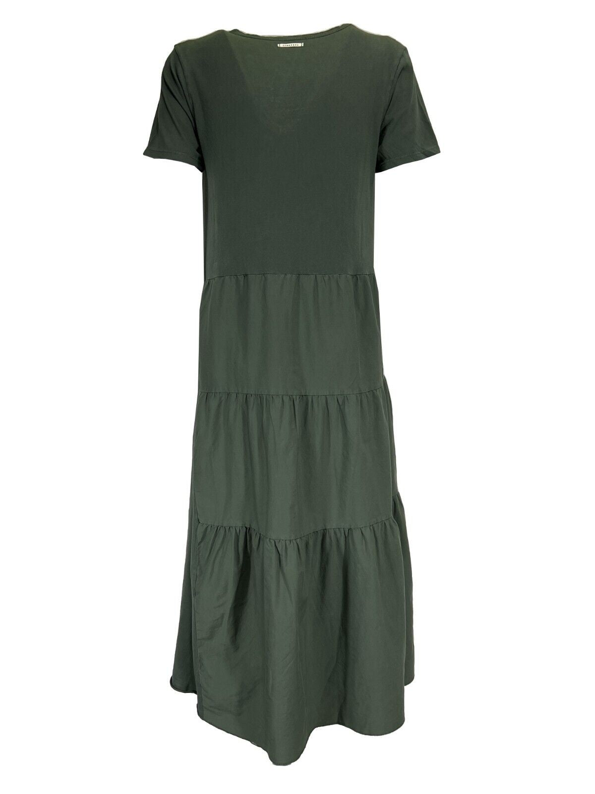 HUMILITY 1949 abito donna lungo con balze jersey+cotone HD-RO-RAINA MADE IN ITALY