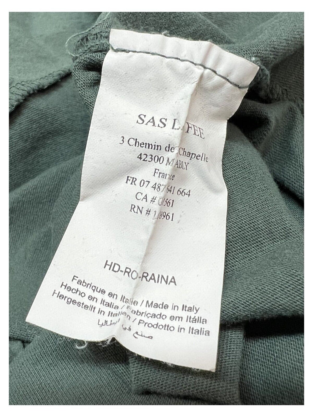 HUMILITY 1949 abito donna lungo con balze jersey+cotone HD-RO-RAINA MADE IN ITALY