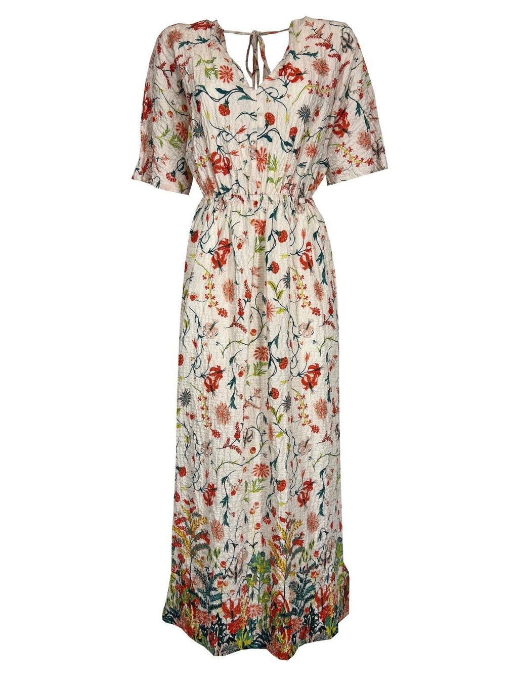 LA FEE MARABOUTEE abito donna fantasia floreale FF-RO-SAFOU-A 98% cotone 2% elastan