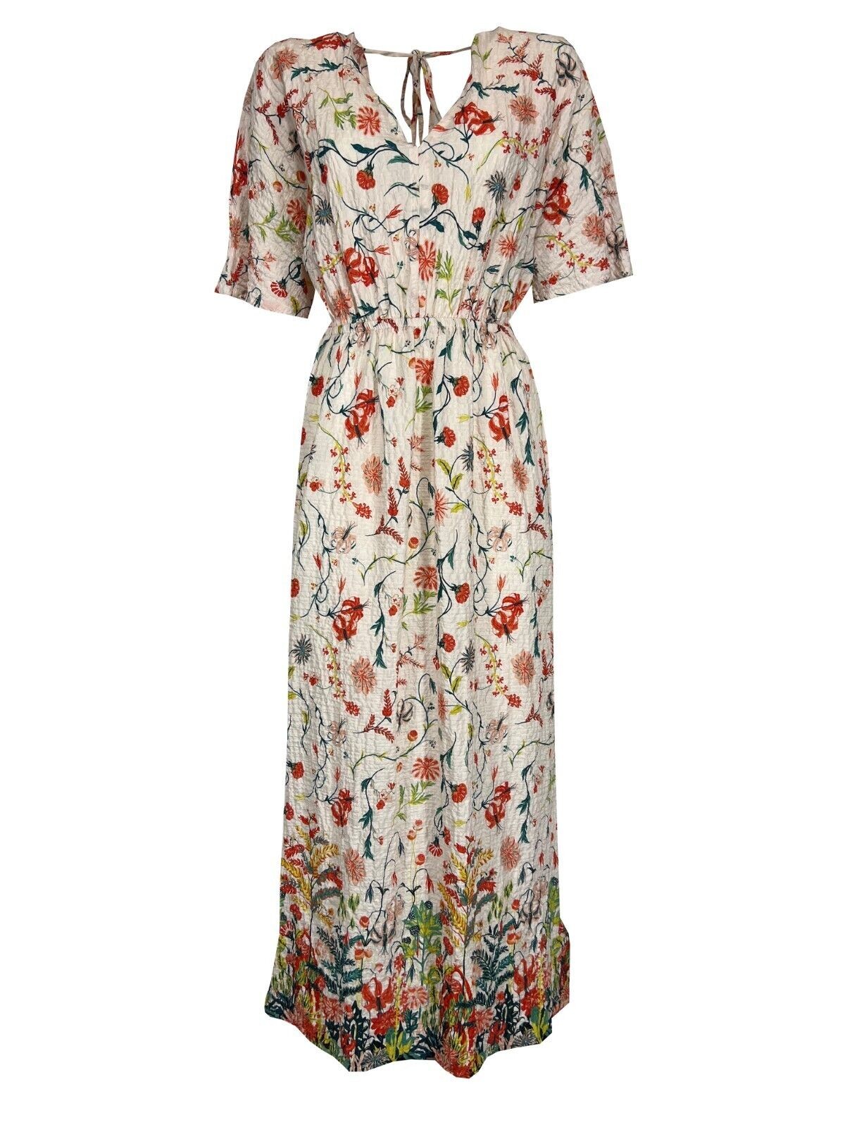 LA FEE MARABOUTEE abito donna fantasia floreale FF-RO-SAFOU-A 98% cotone 2% elastan