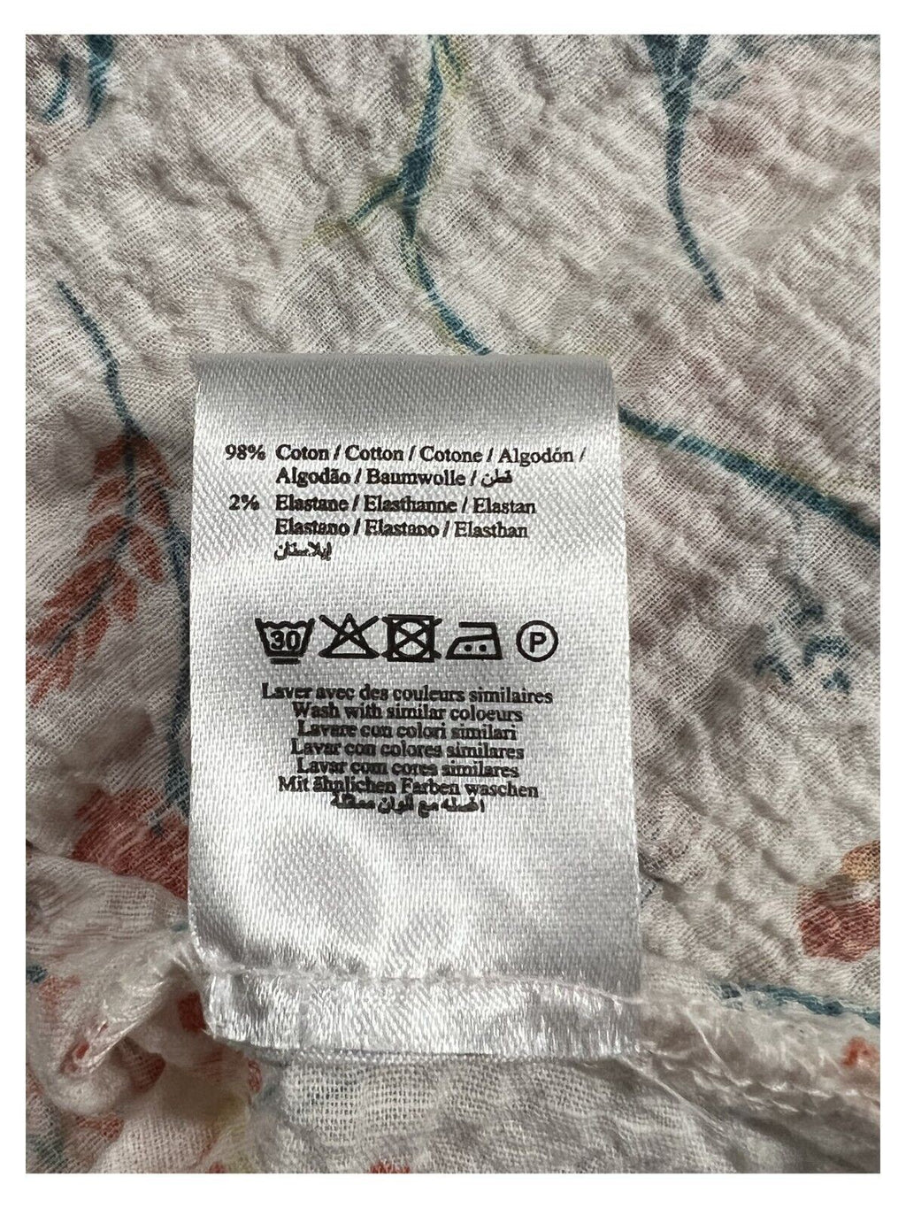 LA FEE MARABOUTEE abito donna fantasia floreale FF-RO-SAFOU-A 98% cotone 2% elastan