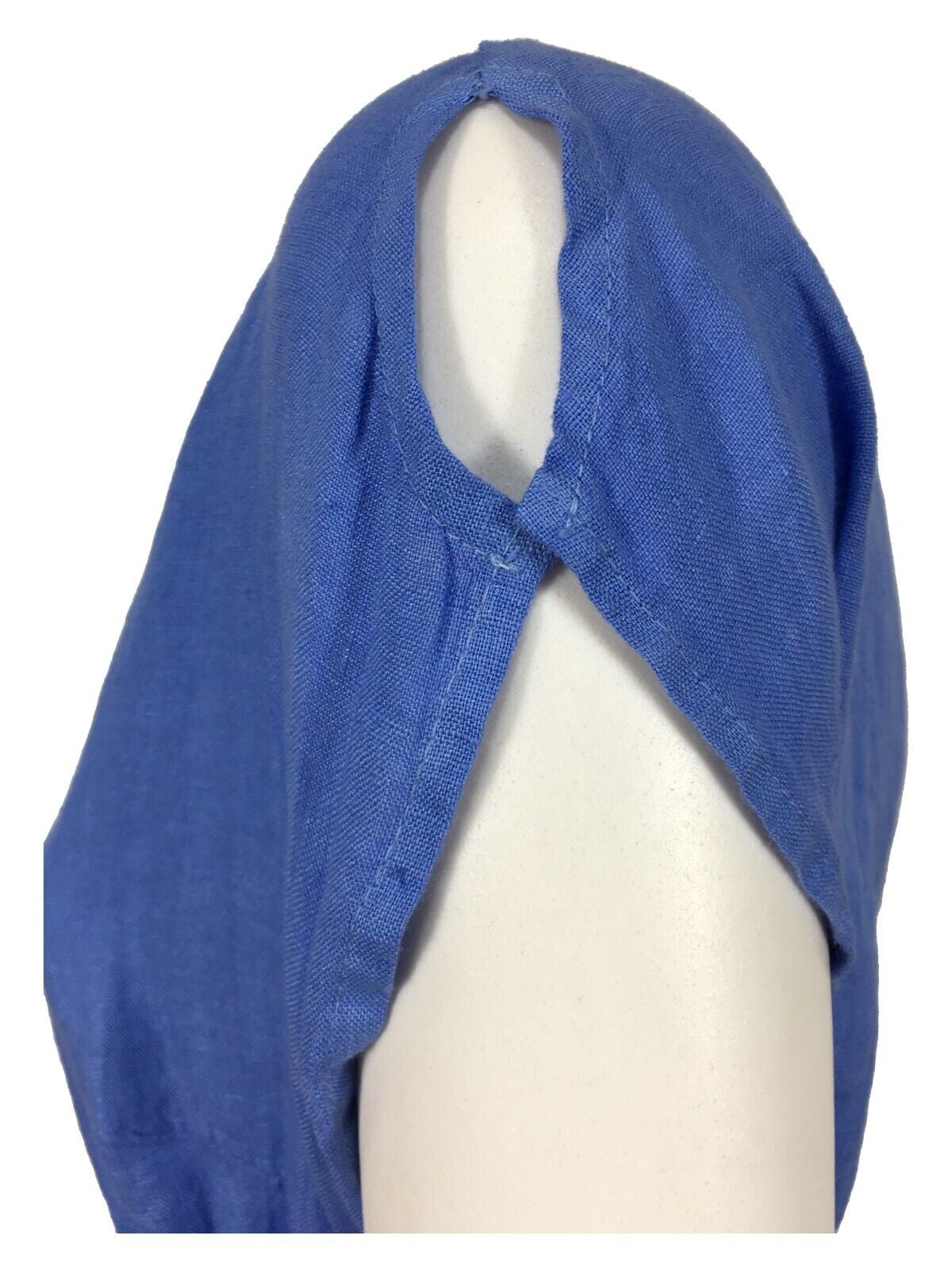 LA FEE MARABOUTEE abito donna azzurro FD-RO-PELOTA 100% lino MADE IN ITALY