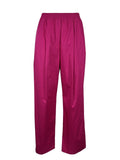 RUE BISQUIT pantalone donna palazzo fucsia RS4357 100% cotone MADE IN ITALY