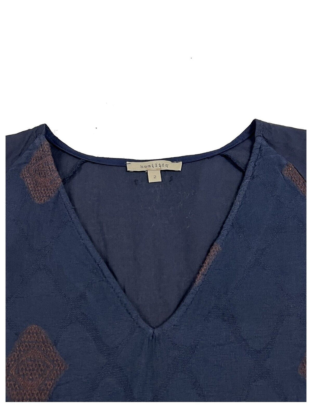 HUMILITY 1949 abito donna lungo blu HF-RO-TANGER MADE IN ITALY