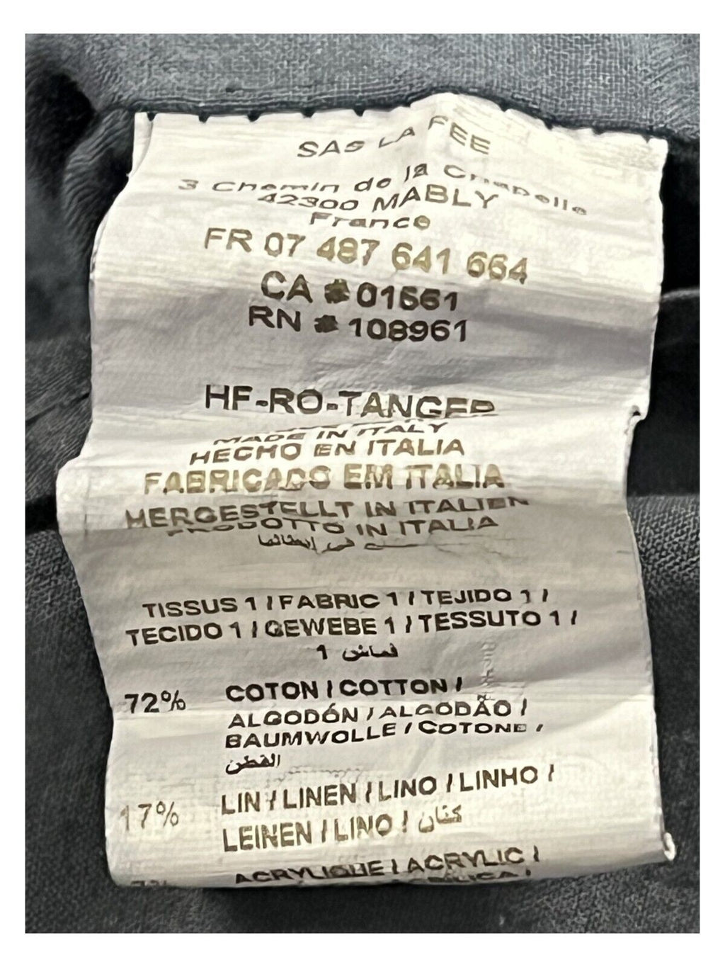 HUMILITY 1949 abito donna lungo blu HF-RO-TANGER MADE IN ITALY