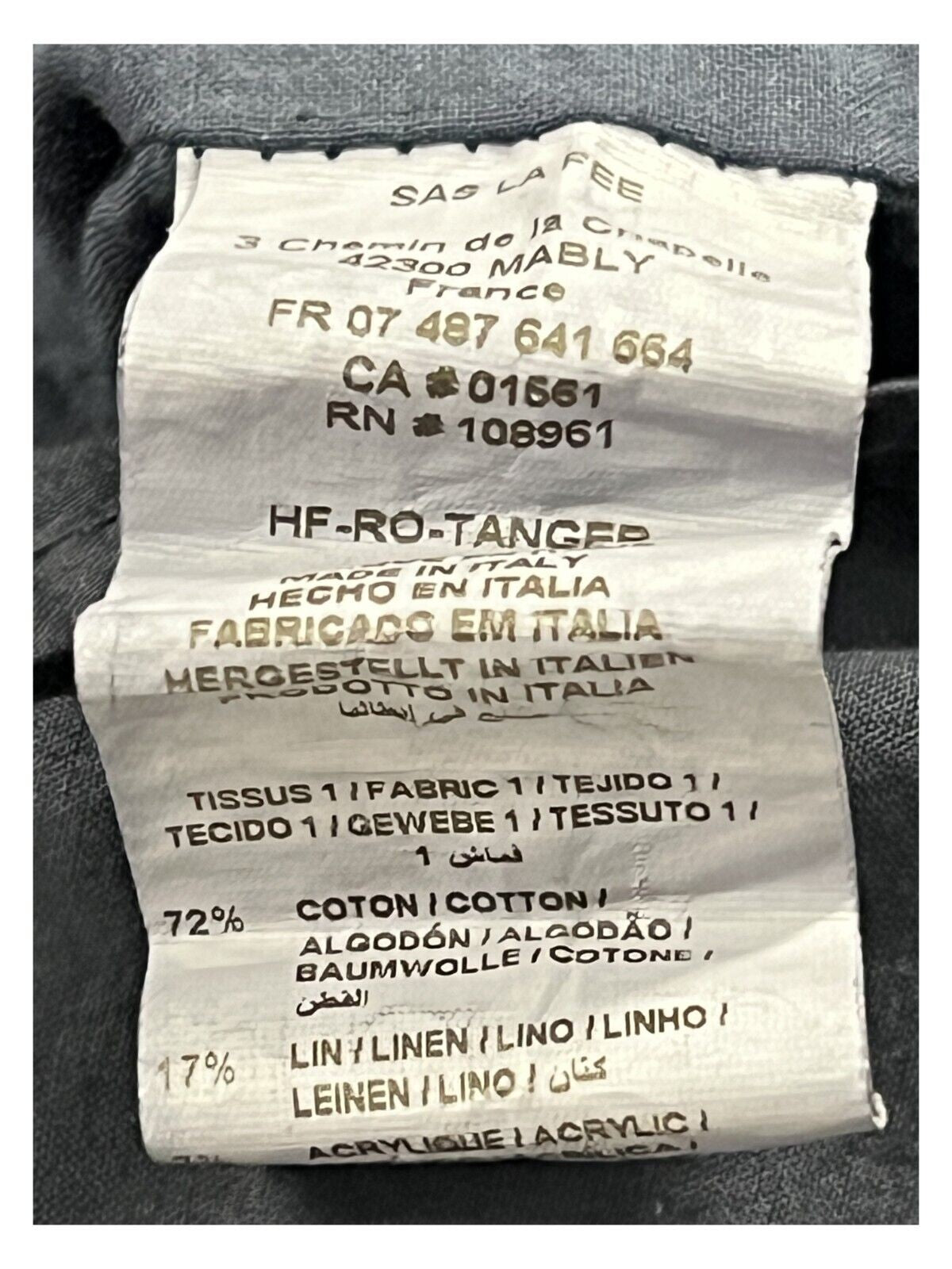 HUMILITY 1949 abito donna lungo blu HF-RO-TANGER MADE IN ITALY