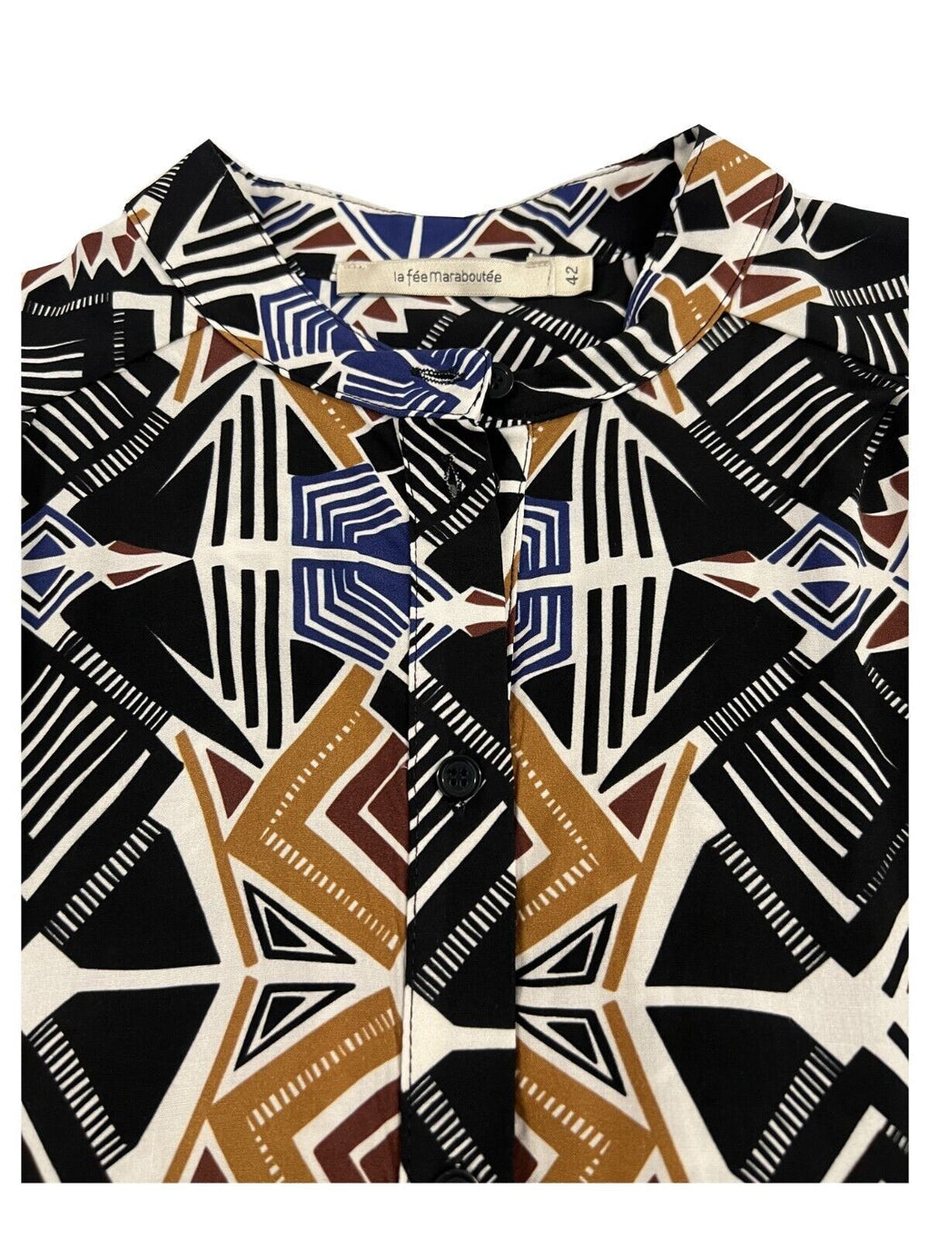 LA FEE MARABOUTEE abito donna fantasia FF-RO-SOREN-R 100% viscosa MADE IN ITALY