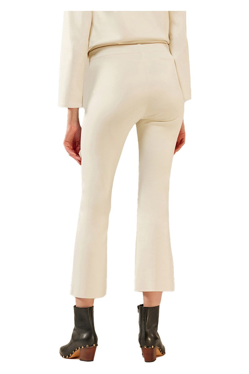 LIVIANA CONTI pantalone donna trombetta CNTJ31 colore latte MADE IN ITALY