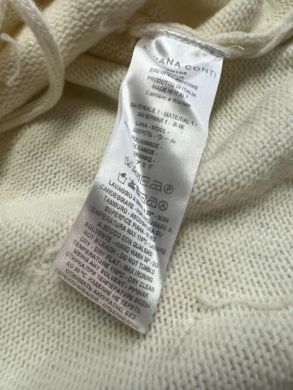 LIVIANA CONTI Maglia ampia in lambswool F3W105 MADE IN ITALY