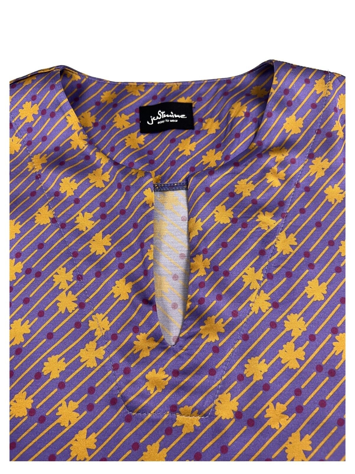 JUSTMINE blusa donna fantasia JABBLFW23-F1136 1008 MADE IN ITALY