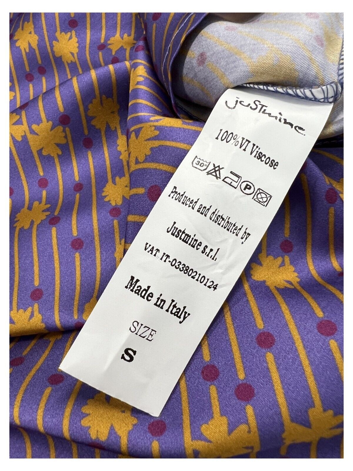 JUSTMINE blusa donna fantasia JABBLFW23-F1136 1008 MADE IN ITALY