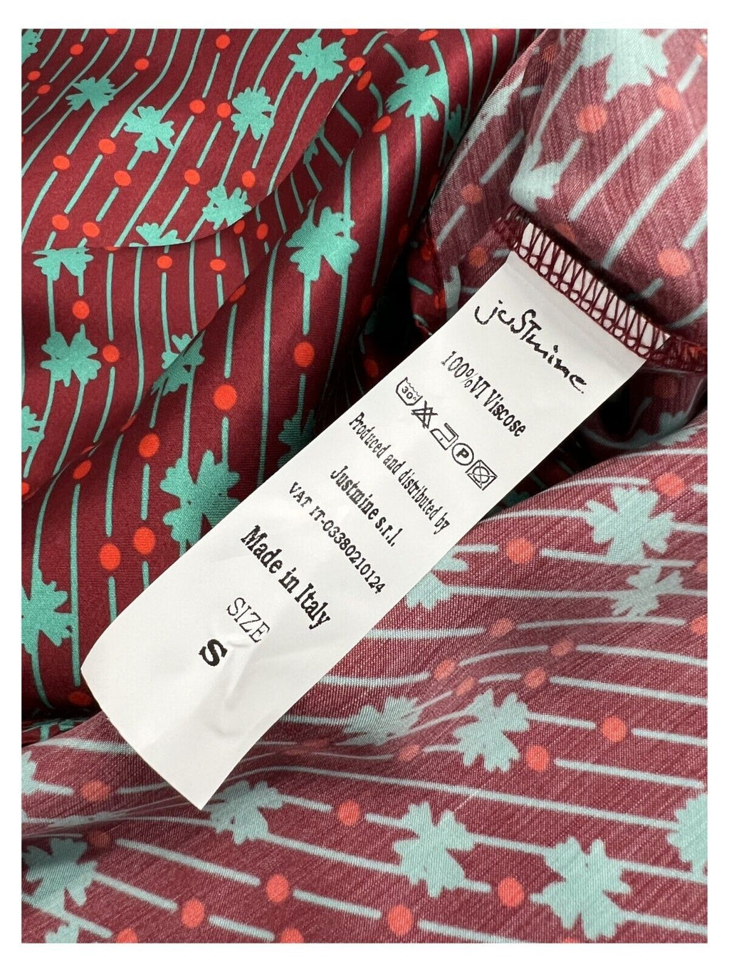 JUSTMINE blusa donna fantasia JABBLFW23-F1136 1008 MADE IN ITALY