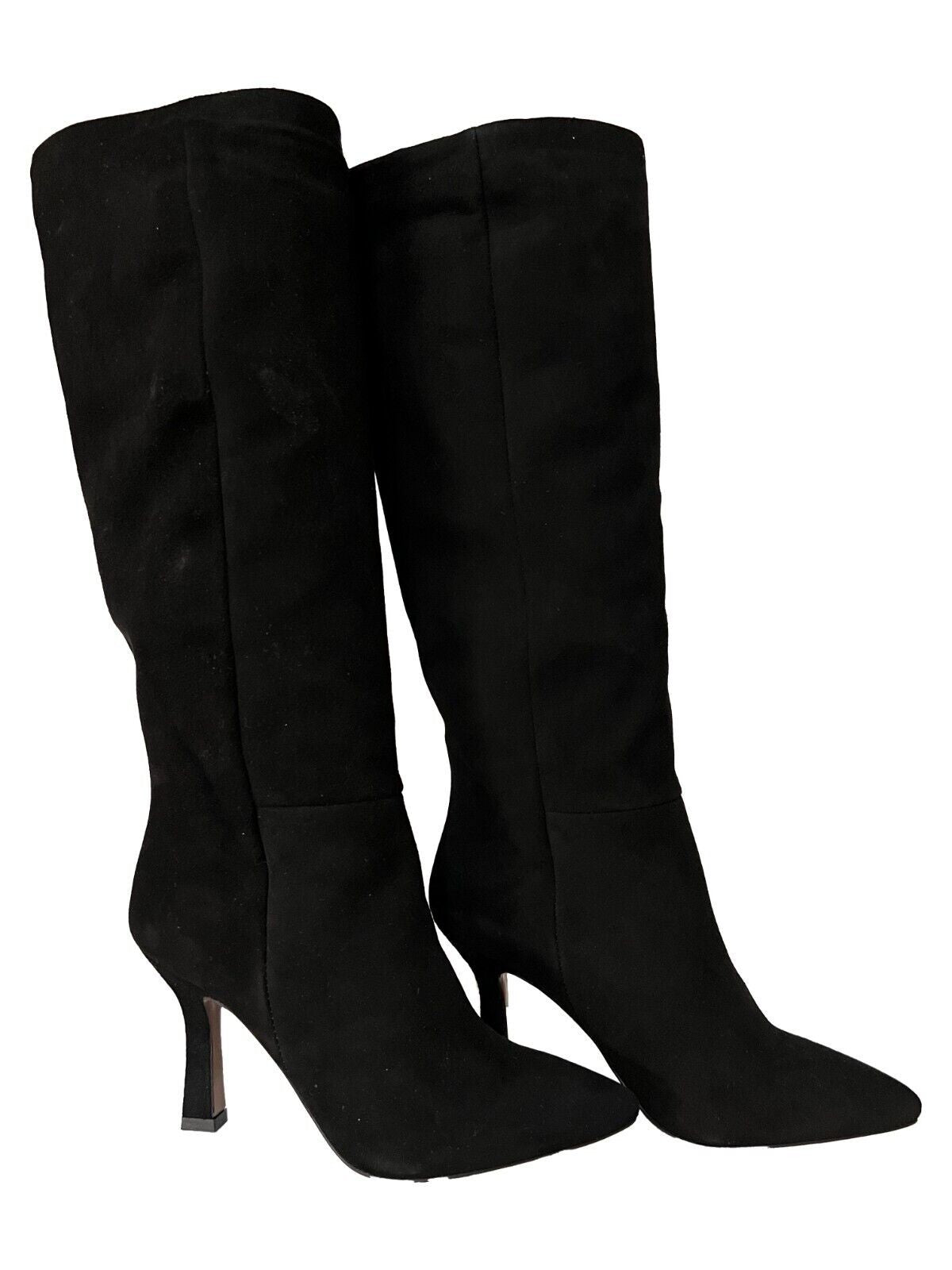 UPPER CLASS stivale alto tubolare camoscio nero TANI 100% pelle MADE IN ITALY