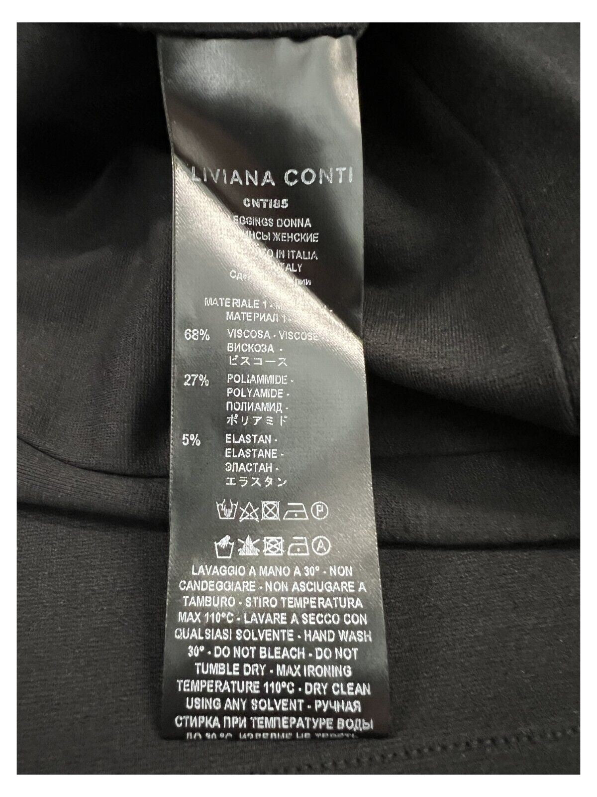 LIVIANA CONTI pantalone punto milano mod Leggins CNTI85 MADE IN ITALY