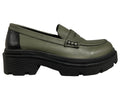 HUMILITY 1949 mocassino donna verde UPOMO 100% pelle