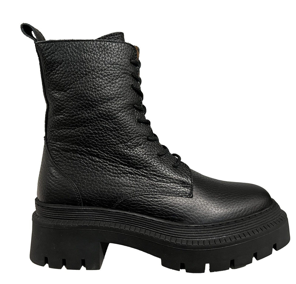 HUMILITY 1949 stivale basso donna nero allacciato HG-AS-UPALAMA 100% pelle