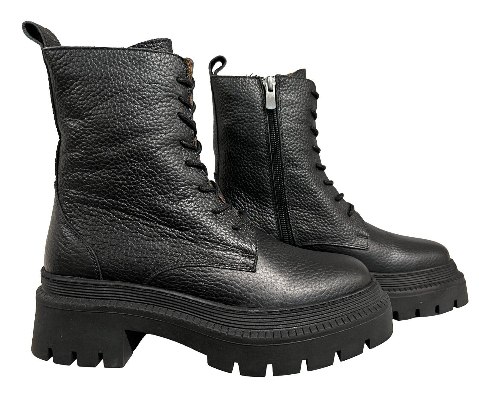 HUMILITY 1949 stivale basso donna nero allacciato HG-AS-UPALAMA 100% pelle