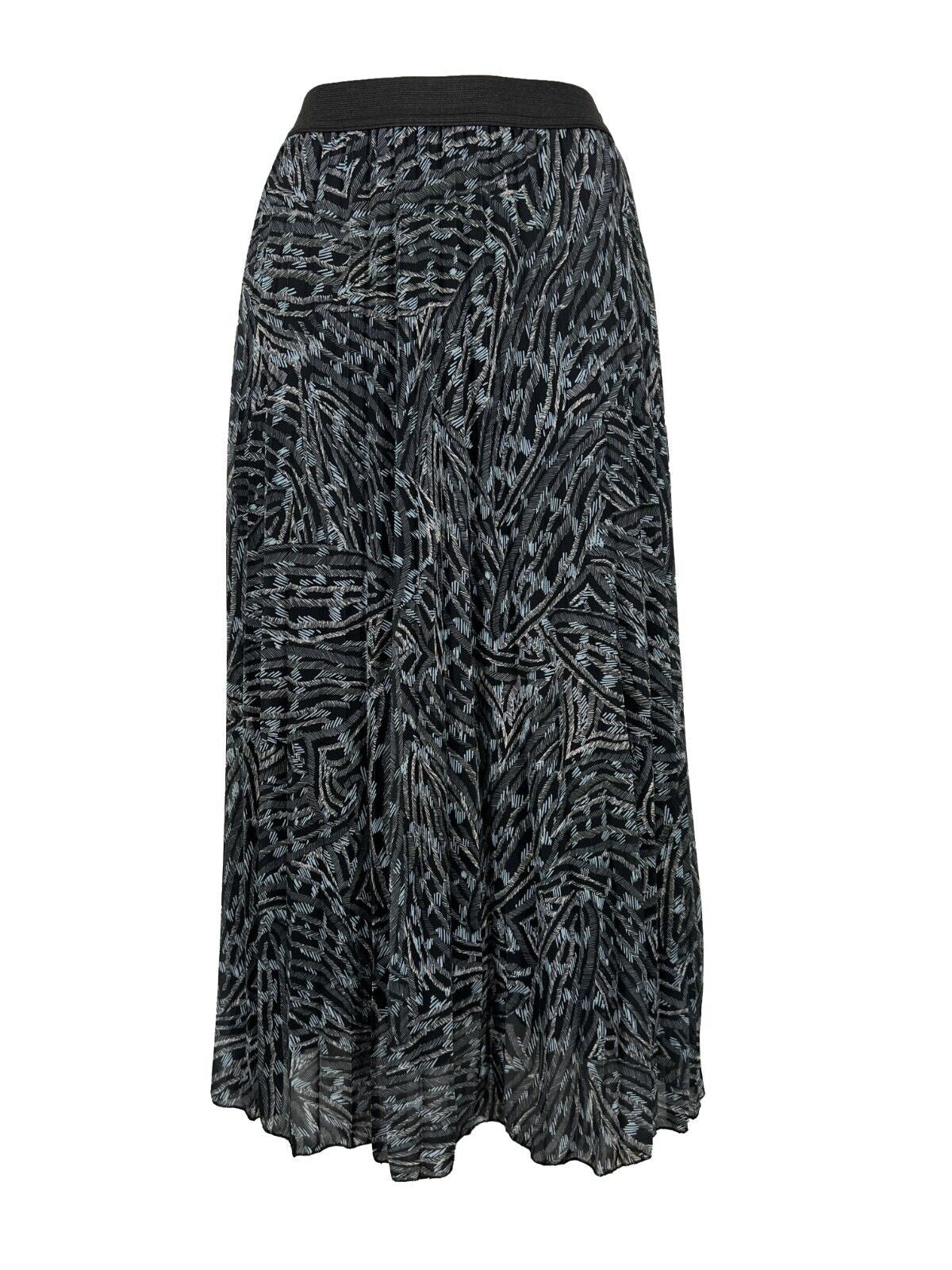 LA FEE MARABOUTEE gonna donna plissè fantasia grigio/celeste/rosa RATIA MADE IN ITALY