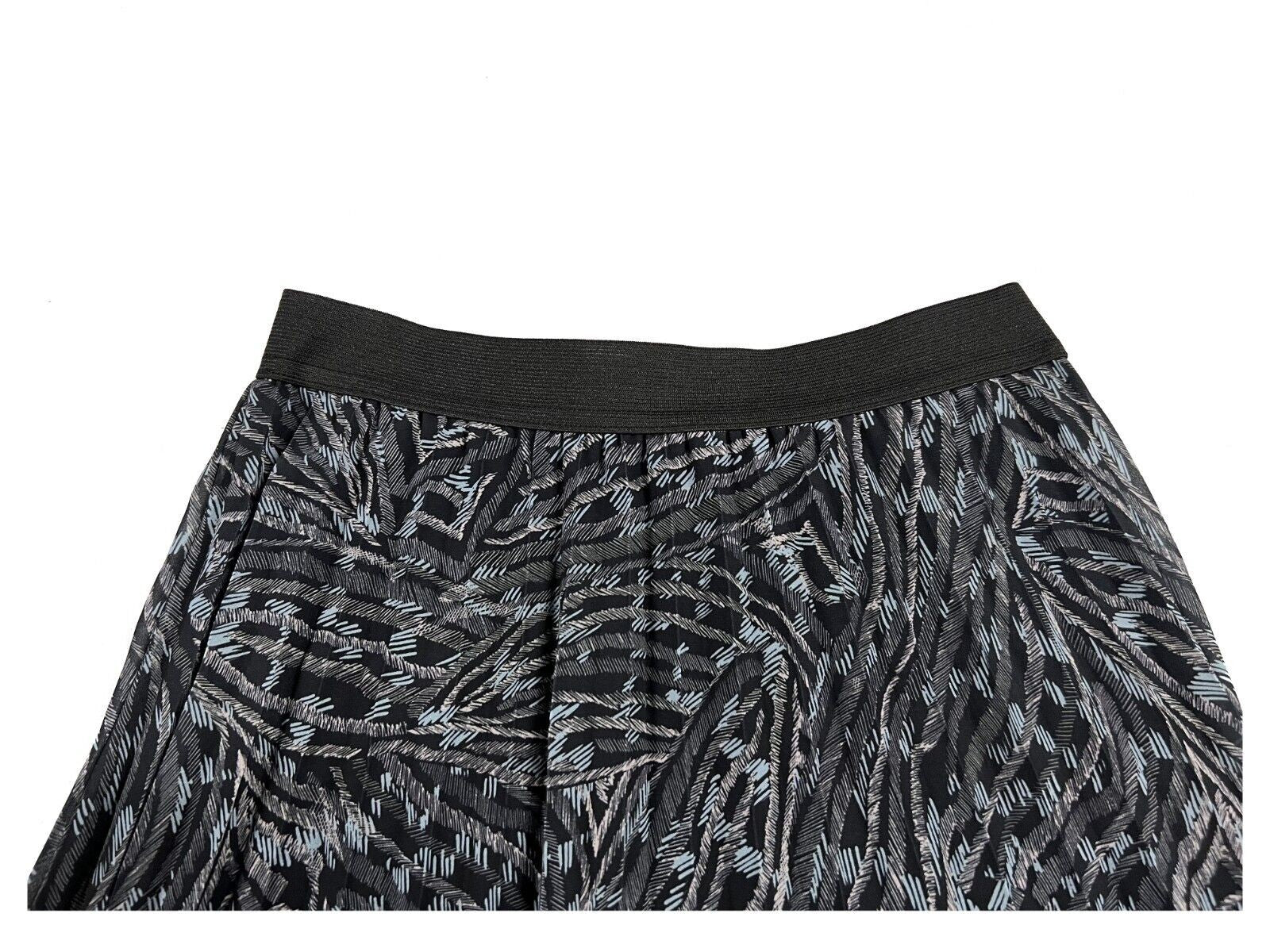 LA FEE MARABOUTEE gonna donna plissè fantasia grigio/celeste/rosa RATIA MADE IN ITALY