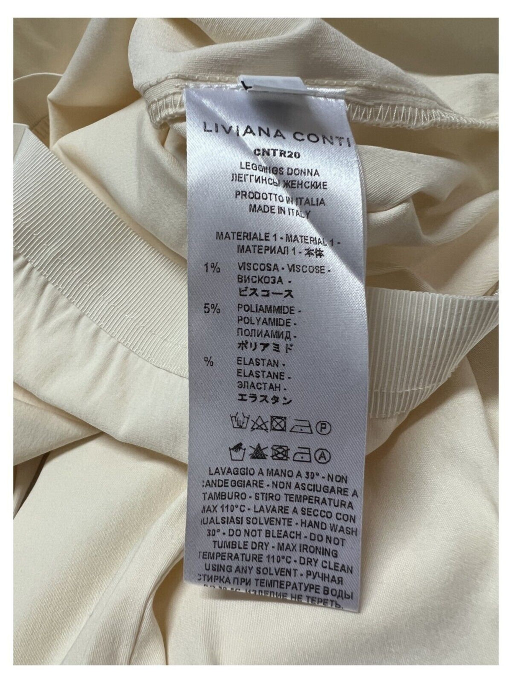 LIVIANA CONTI pantalone donna modello leggings tessuto bengalina CNTR20 MADE IN ITALY